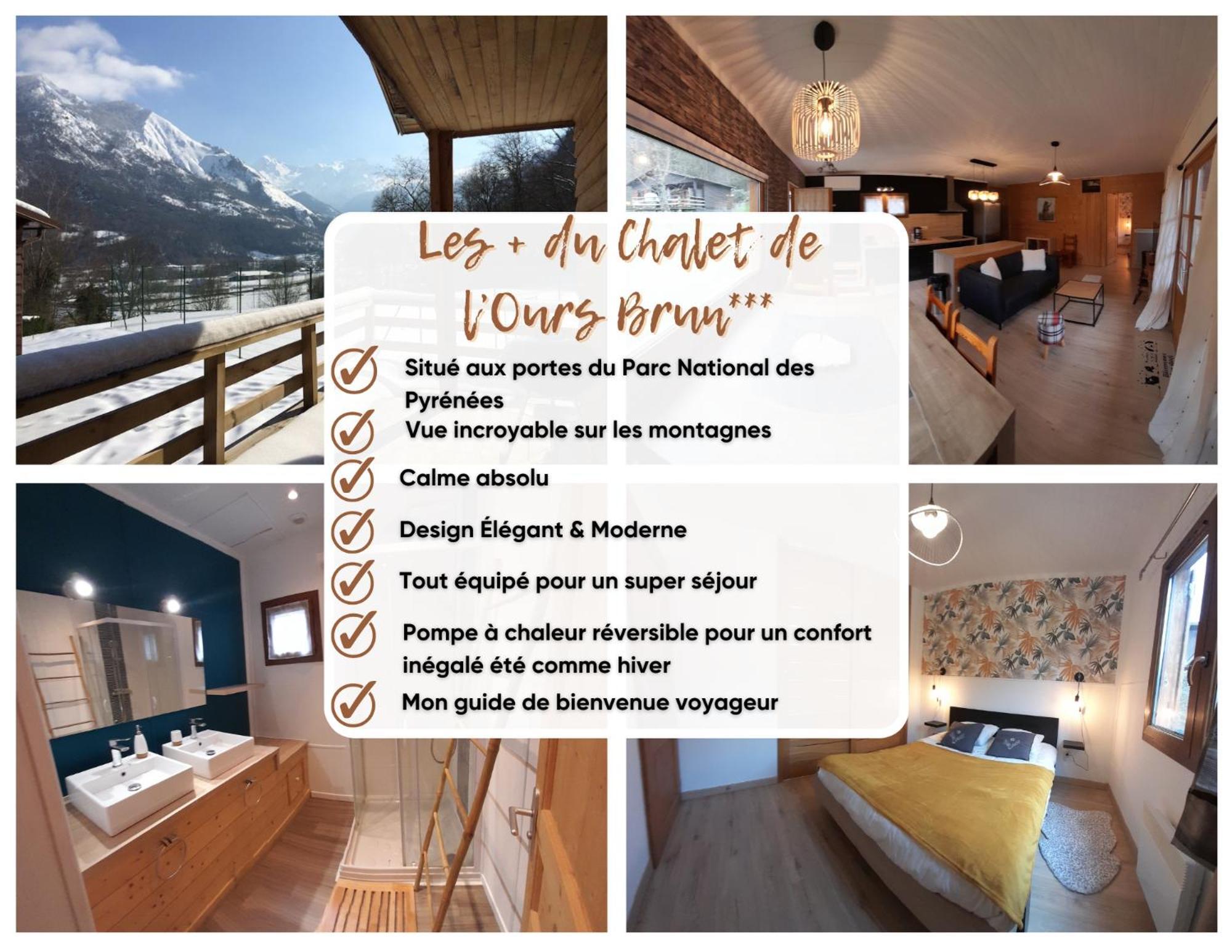 Chalet De L'Ours Brun, Gite 3 Etoiles Gere-Belesten Eksteriør billede